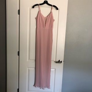 BCBG GENERATION - blush maxi dress